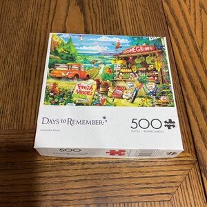 Days to Remember Country Road Homegrown Fresh Veggies 500-Piece Puzzle